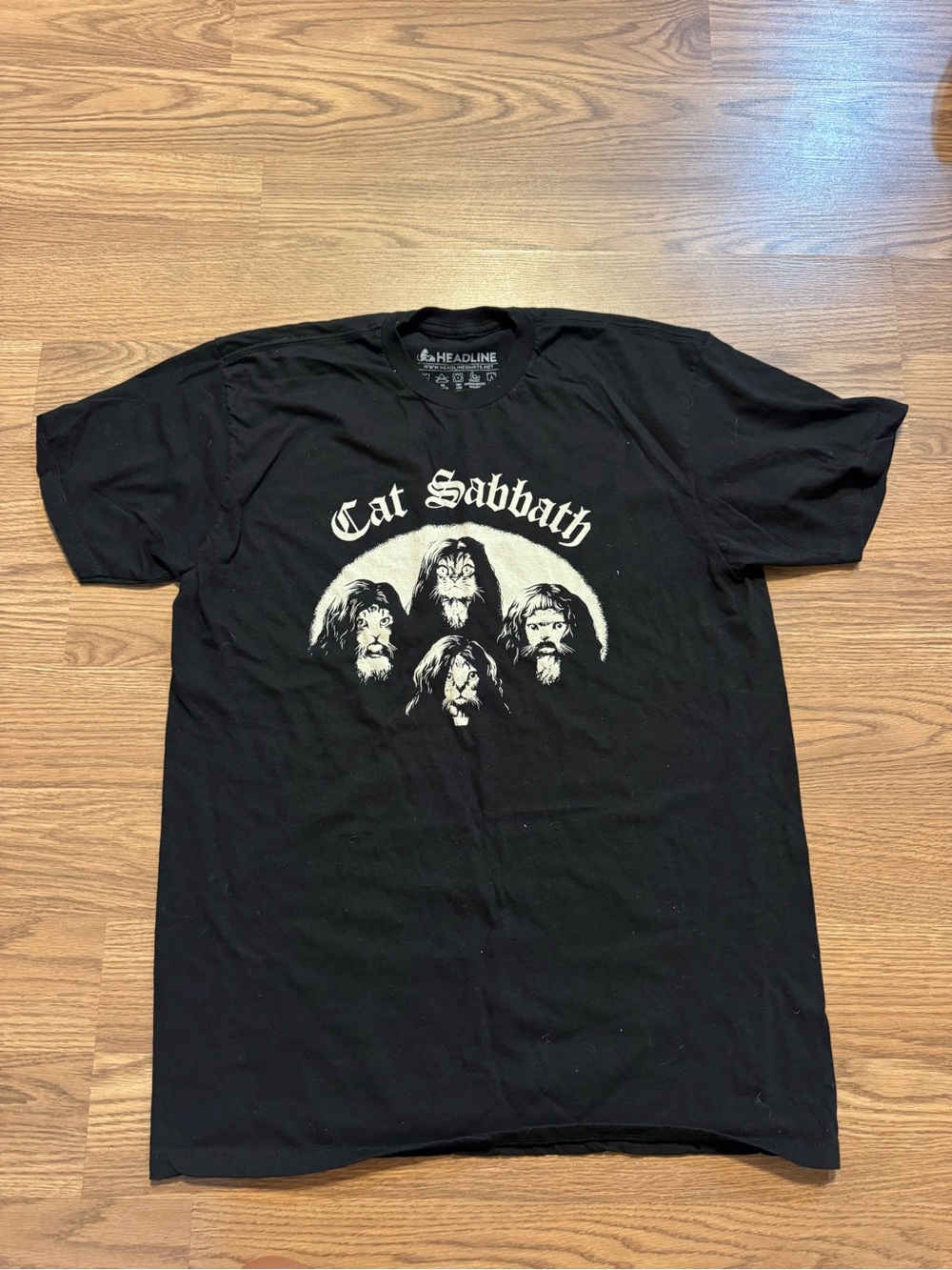Cat Sabbath Graphic Tee - Black